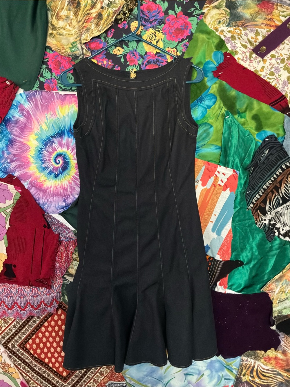 Classic Black Sleeveless Fit-and-Flare Dress
